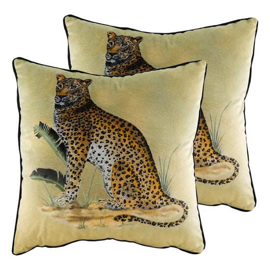 Kibale Leopard Cushions (Twin Pack) - Image 1