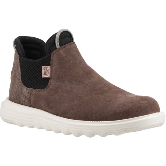 HEYDUDE Branson Leather Women's Coffee Boots - Image 1