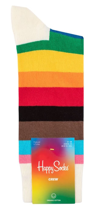 Happy Socks - Novelty Pride Design Socks | Great Gift - Pride Stripe - Image 2