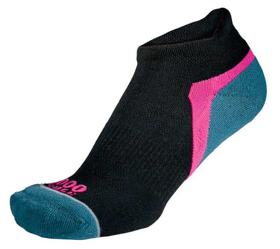 1000 Mile - Mens Active Low Cut Repreve Cushioned Sports Socks - Black / Teal - Image 1