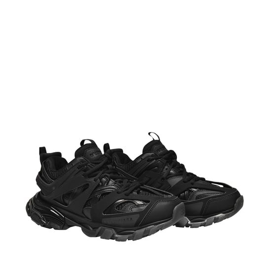 Track Clearsole Sneakers in Black Canvas