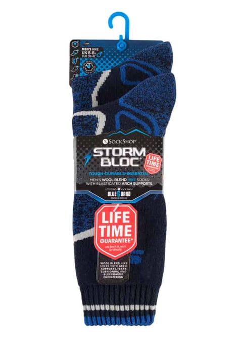 Storm Bloc - 2 Pairs Mens Heavy Duty Winter Warm Padded Thermal Wool Blend Socks for Hiking - Image 2