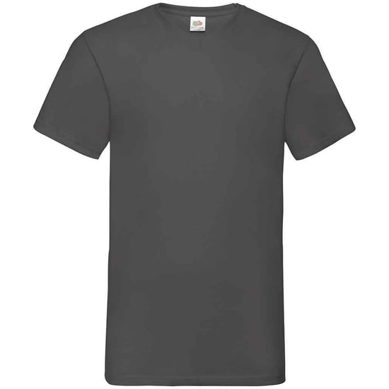Fruit of the Loom Heren Waarde V Hals T-shirt (Licht Grafiet) - Image 1