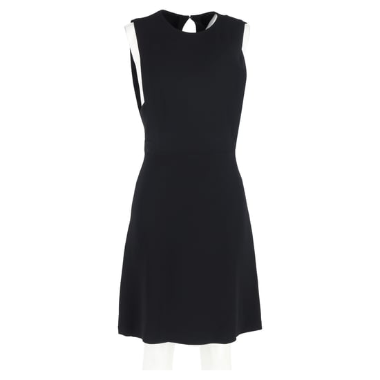 Theory Mini Dress in Black Wool - Image 4