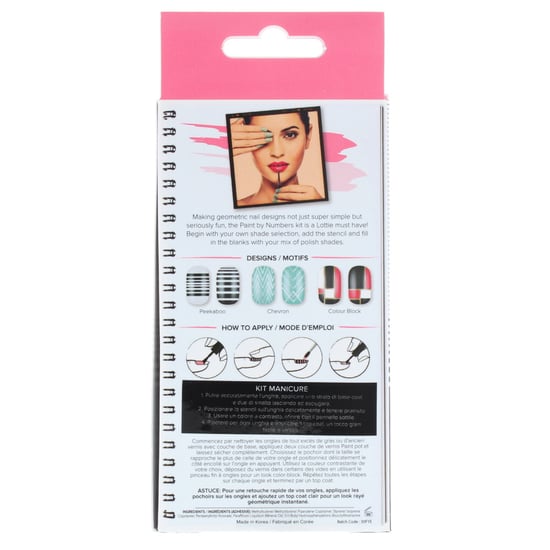 Lottie London Paint By Numbers Nail Art Stencils