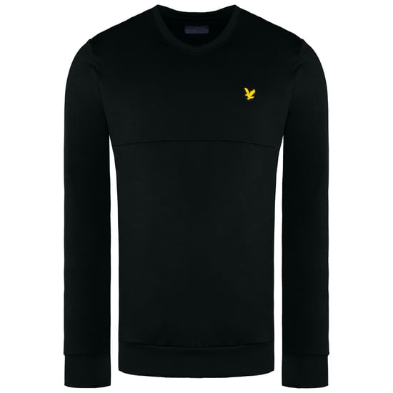 Lyle & Scott V-Neck Colour Block Midlay Black Jumper