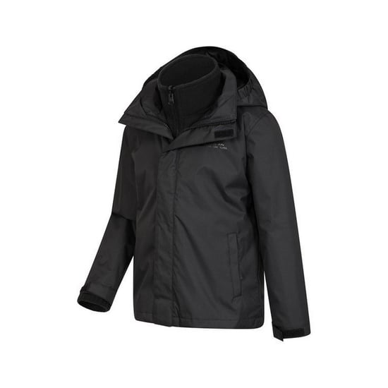 Mountain Warehouse Fell 3 in 1 jacka för barn/ungdomar (Svart) - Image 3
