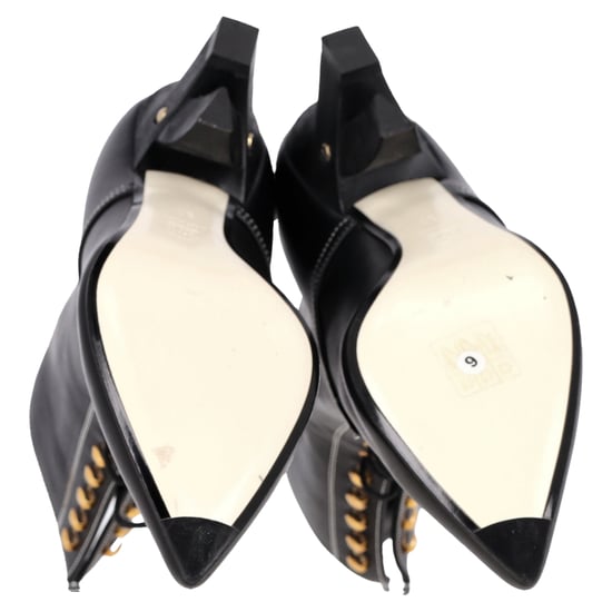 Loewe Ankle Lace-Up Boots in Black Leather - Image 6