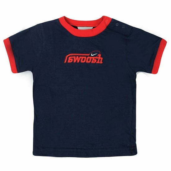 Nike Swoosh Kids Navy T-Shirt - Image 1