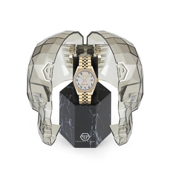 Philipp Plein Date Superlative Dames Gouden Horloge PW2BA0223 - Image 4