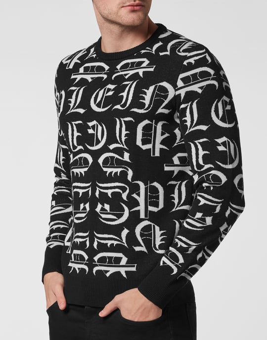 Pullover Round Neck Gothic Plein