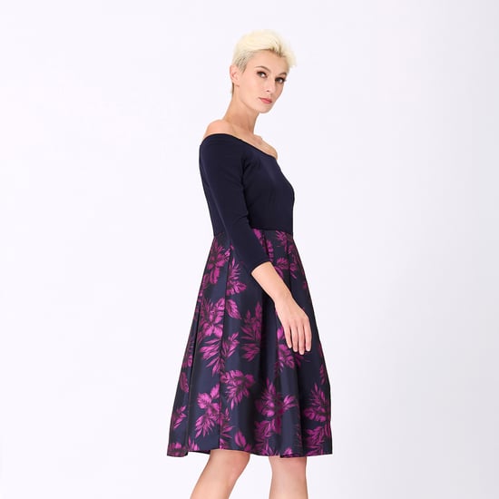 Bi-materiële kleding met bloemenbrokaat - Image 5
