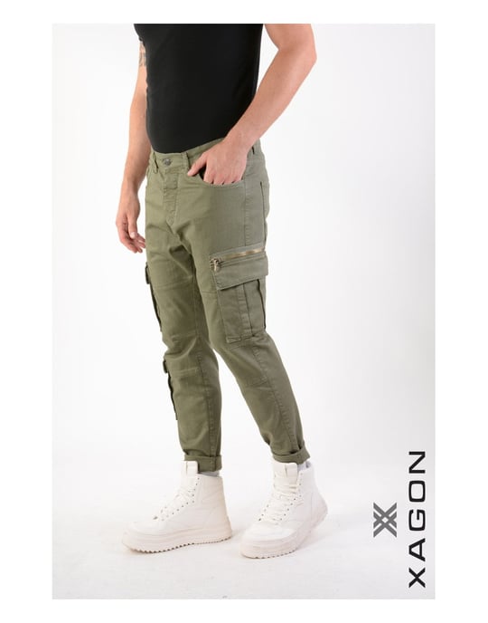 Xagon Trousers Cargo Men's Green - Image 2