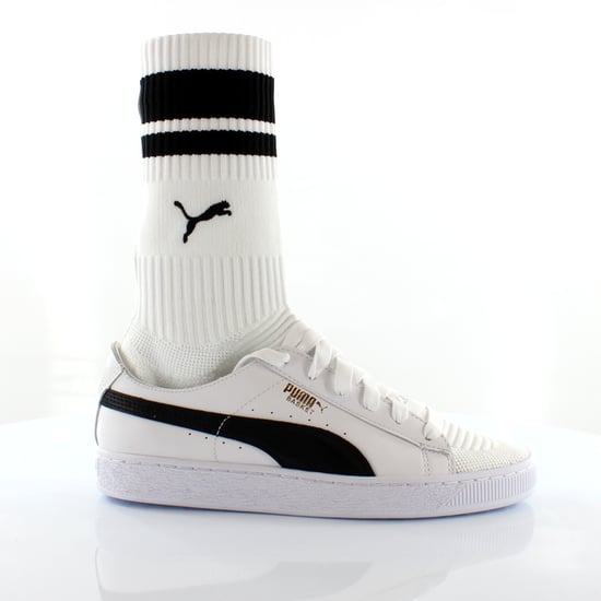 Puma Basket Sock Style EvoKnit White Textile Womens Trainers 365832 01