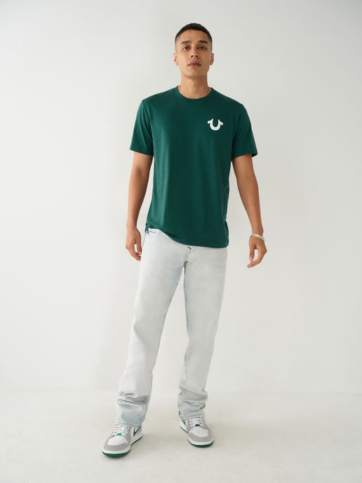 Ricky Single Needle Straight Jean 34In in Fresco Light Wash