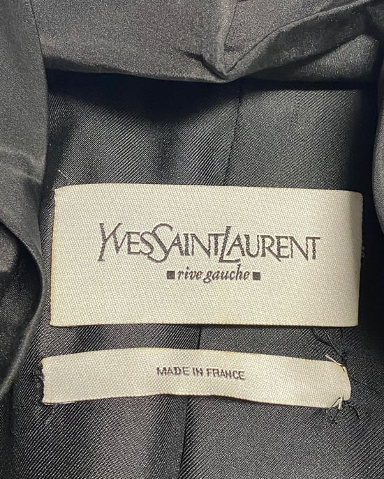 Yves Saint Laurent Rive Gauche Evening Blazer in Black Wool - Image 4