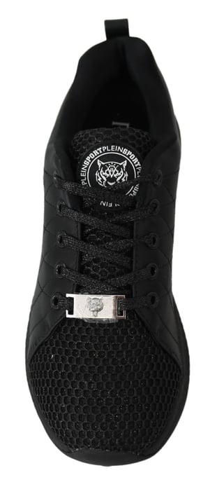 Plein Sport Women's Black Polyester Runner Gisella Sneakers Shoes - Image 6