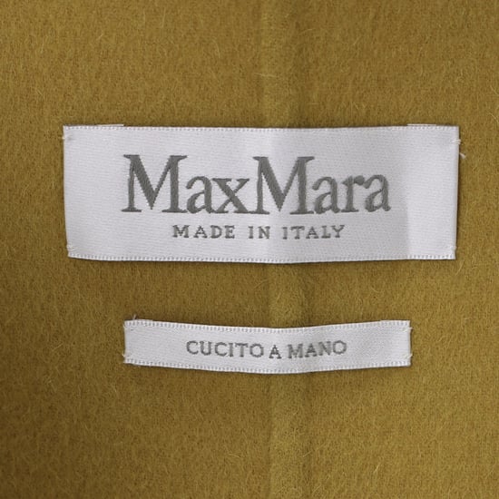 Max Mara Dubbelzijdig Vest in Gele Wol - Image 4