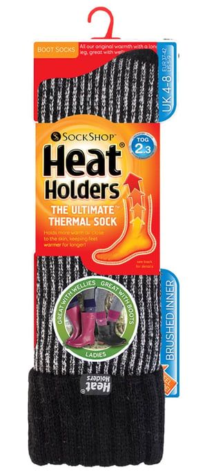 Heat Holders - Ribbade termostrumpor för damer - Image 2