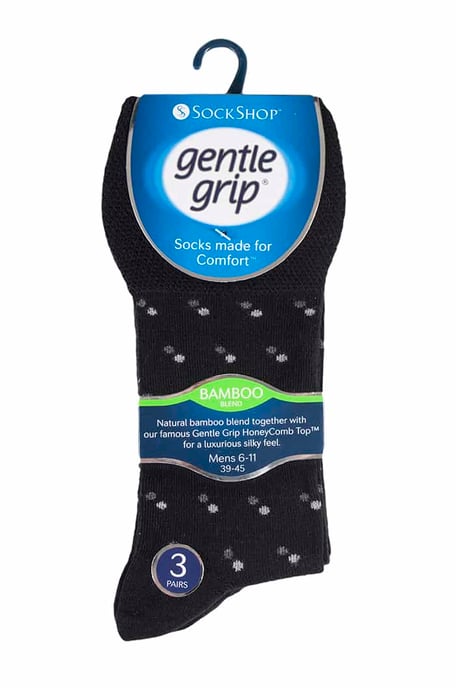 Sock Shop Gentle Grip - 6 par icke elastiska bambustrumpor för herrar - SOMRM04 - Image 2