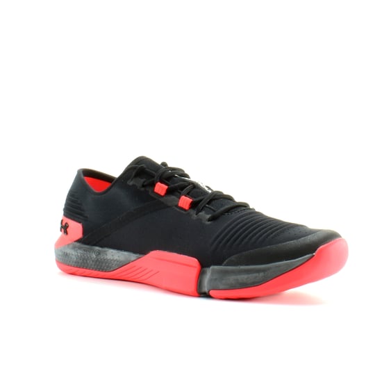 Under Armour Tribase Reign Black Textile Mens Lace Up Trainers 3021289 007