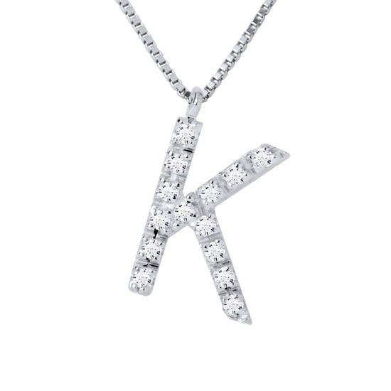 DIADEMA - Necklace with Diamonds - K - White Gold