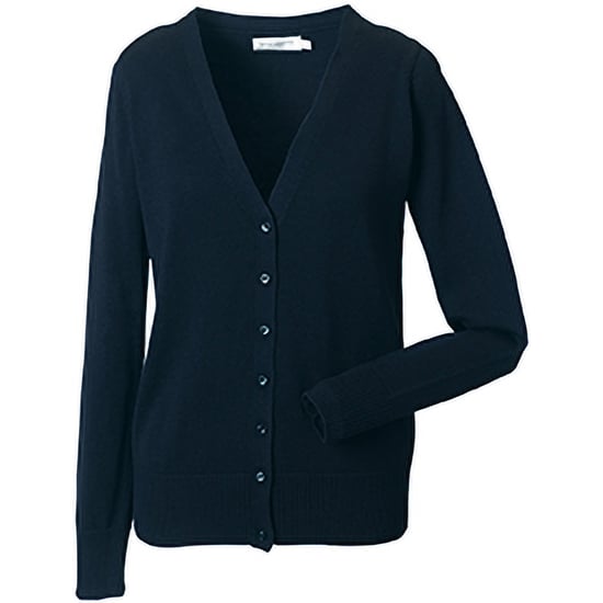 Russell Collectie Dames/Dames V-hals Gebreid Vest (Franse marine) - Image 2
