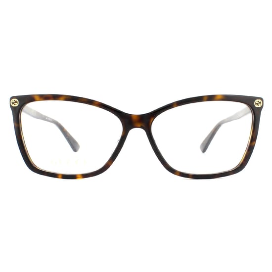 Gucci Cat Eye Dark Havana Womens Glasses Frames