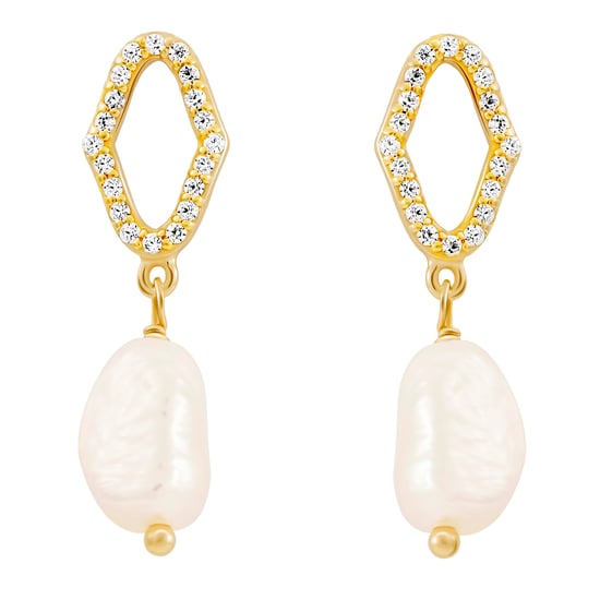 Orphelia 'Normandy' Women's 925 Sterling Silver Drop Earrings - Gold ZO-7574/G