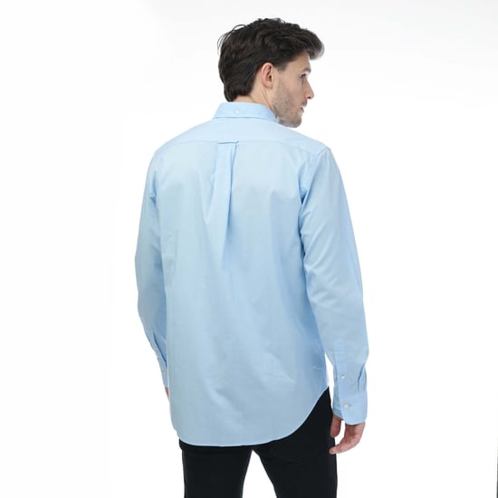 Men's Gant Regular Poplin A.Shield Shirt in Blue - Image 2