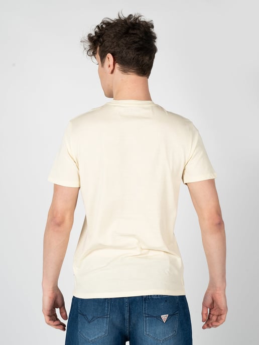 Guess T-shirt LA Logo Herr Gul - Image 4