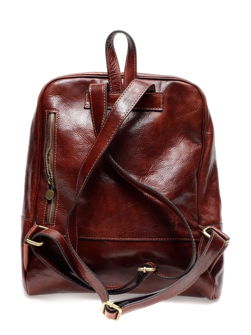 Anna Luchini SS22 AL 3132 Maroon Leather Bag - Image 2