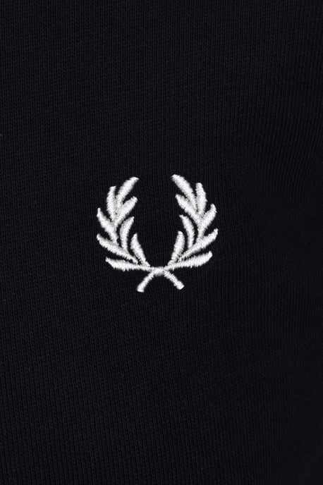 Fred Perry Tipped Hooded Sweatshirt Navy