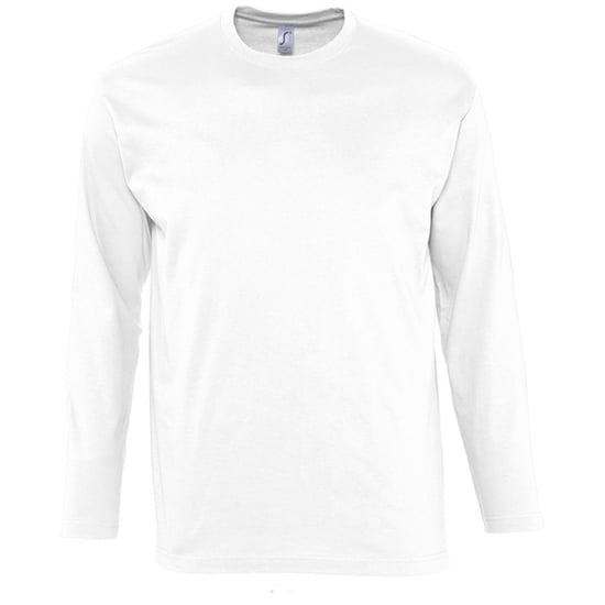 SOLS Mens Monarch Long Sleeve T-Shirt (White) - Image 1