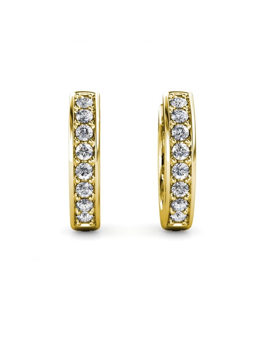 Parure et Coffret Circle Hoop - Doré och Cristal - Image 5