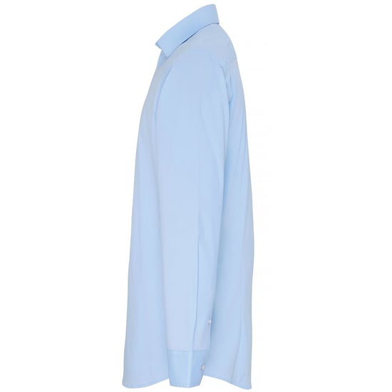Premier Mens Stretch Fit Poplin Long Sleeve Shirt (Pale Blue) - Image 3