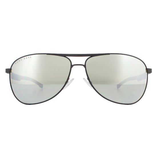 Hugo Boss Sunglasses BOSS 1199/N/S 003/T4 Matte Black Silver Mirror