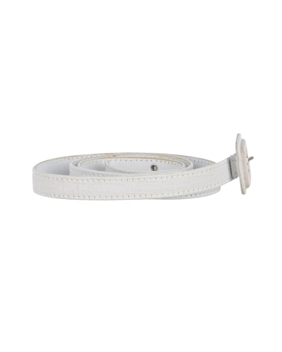 Dior bälte i vitt läder - Image 3