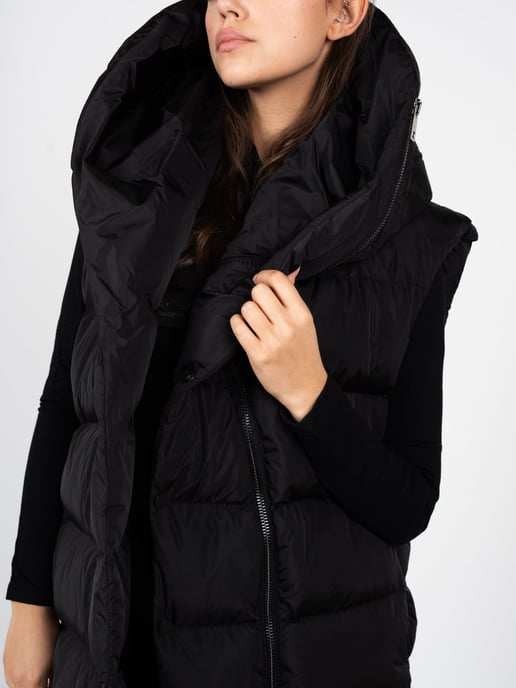 La Haine Inside Us Vest Down Vest Unisex Woman's Black - Image 5