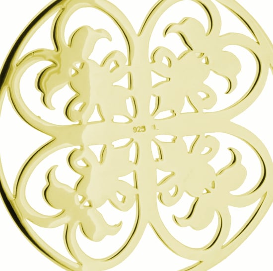 Orphelia Dames 925 Sterling Zilveren Ketting met Hanger - Goud ZH-6035/2 - Image 4
