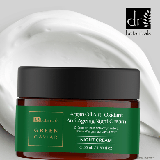Dr Botanicals Green Caviar & Argan Oil Anti-Oxidant Anti-Aging Night Cream 50ml