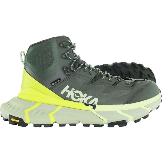 Hoka Tennine Hike Gore-Tex Mens Green Boots - Image 3
