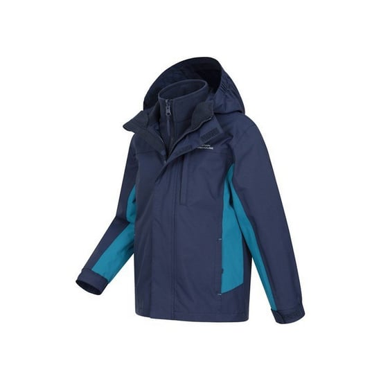Mountain Warehouse Kinder/Kids Cannonball 3 in 1 Waterdichte Jas (Blauw) - Image 3
