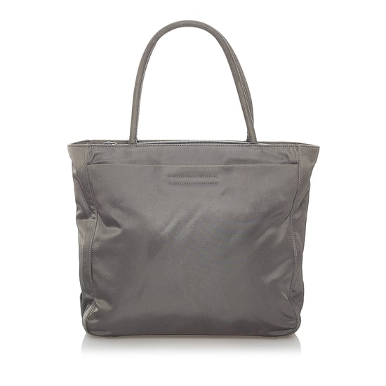 Vintage Prada Tessuto Tote Bag Gray