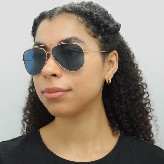 Ray-Ban Aviator Unisex Rose Gold Blue RB0101S Aviator Reverse