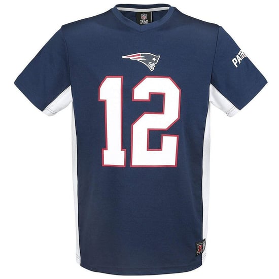 NFL Team Apparel New England Patriots Brady 12 Mens T-Shirt