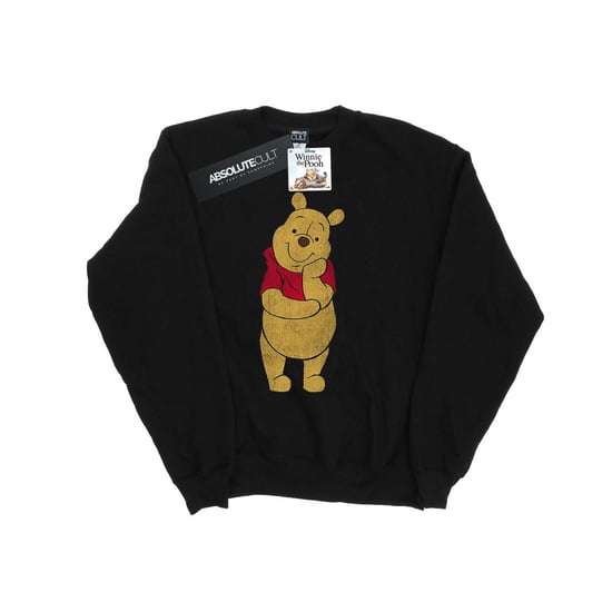 Disney Mens Winnie The Pooh Classic Pooh Sweatshirt (Black)