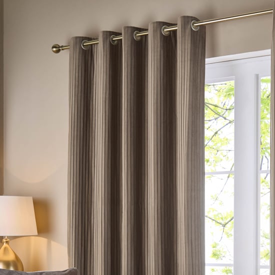 Paoletti Corinthian Velvet Room Darkening Eyelet Curtains - Image 4