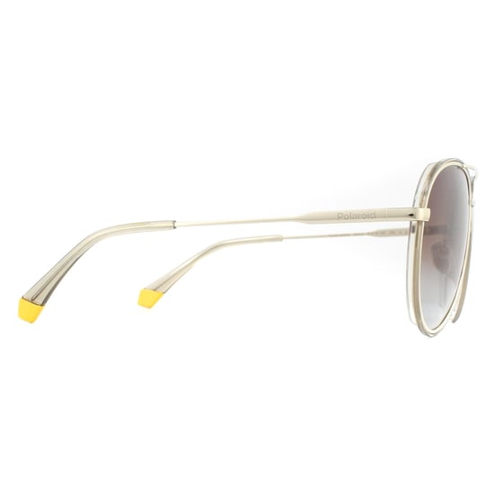 Polaroid Sunglasses PLD 6116/G/S 84E LA Gold Beige Brown Gradient Polarized