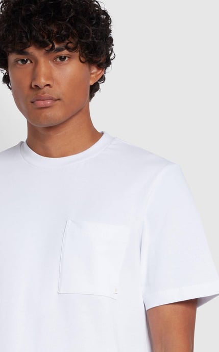 Stacy Pocket T-shirt White - Image 4